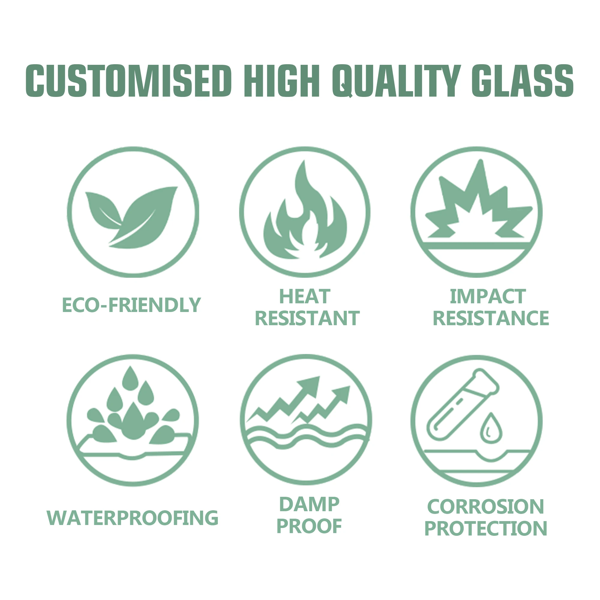 Factory custom high quality black flat fireplace glass, glass fireplace door
