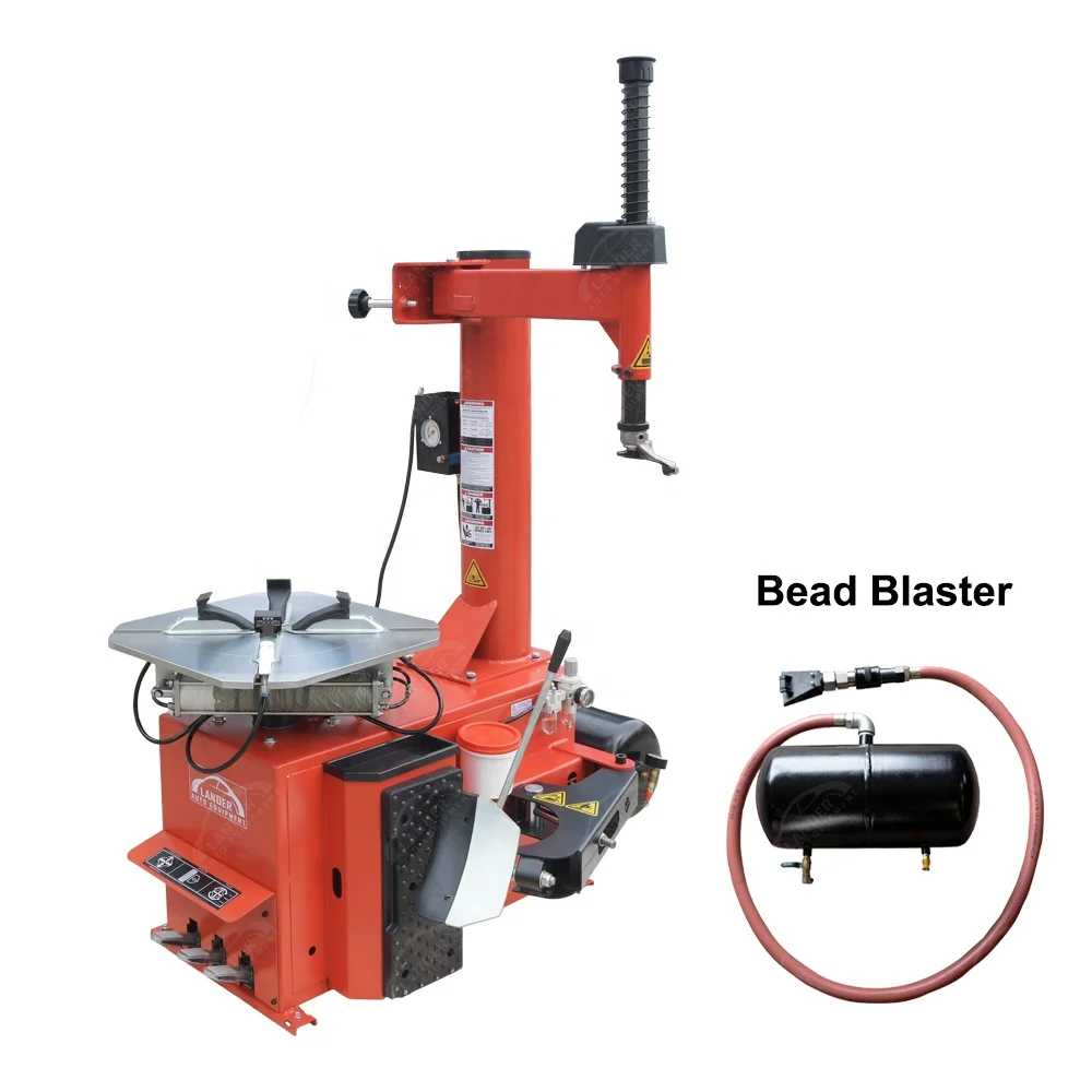 Auto Tire Tyre Changer Machine Demount Dismounting with Bead Air Booster