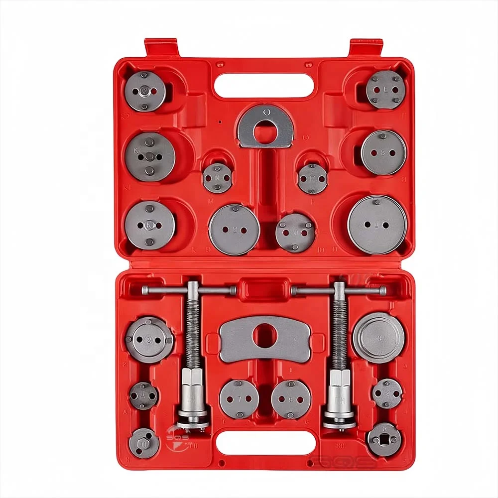 SQS High-Quality 22Pcs Universal Vehicle Tools Brake Caliper Piston Pad Expansion Repair Brake Kit Vehicle Tools Brake Pad Tool