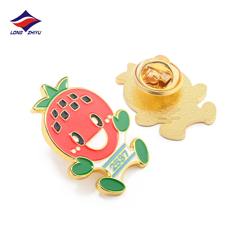 Longzhiyu Professional Custom Clothes Badges Mini Metal Crafts Soft Enamel Lapel Magnetic Pins for Clothes