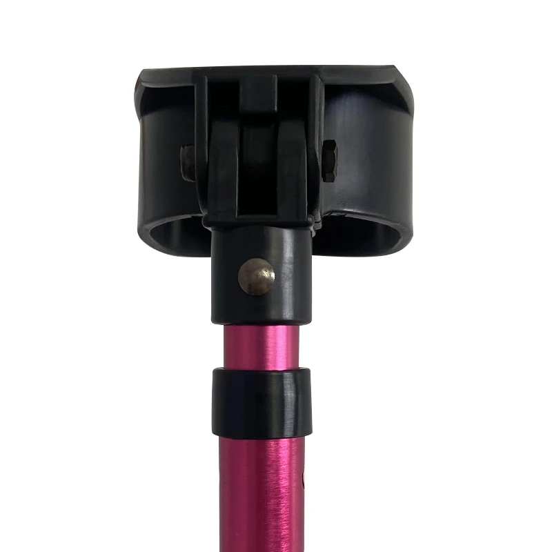 Aluminum Alloy Foldable Trekking Poles 4 Section Ultralight Hiking Walking Stick Antiskid Cane Camping Accessories