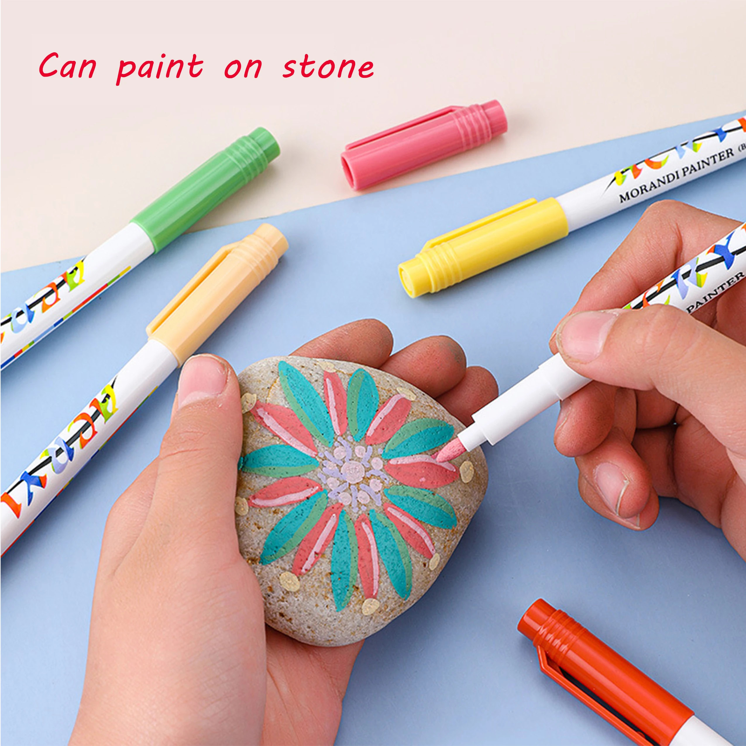 Wholesale factory Felt tip water base marker acryclic marker waterproof water color brush markers for kids acrylic paint set