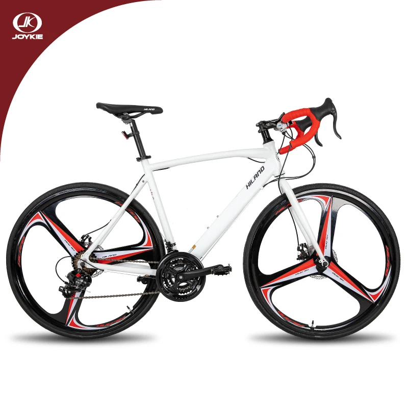 JOYKIE custom sepeda alloy wheel roadbike rigid fork aluminum alloy frame racing cycle road bicycle for men