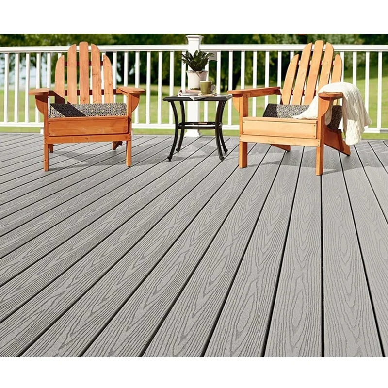 Wpc eco decking solid engineered flooring wood composite anti-uv wpc outdoor terrace wpc decking flooring board panel