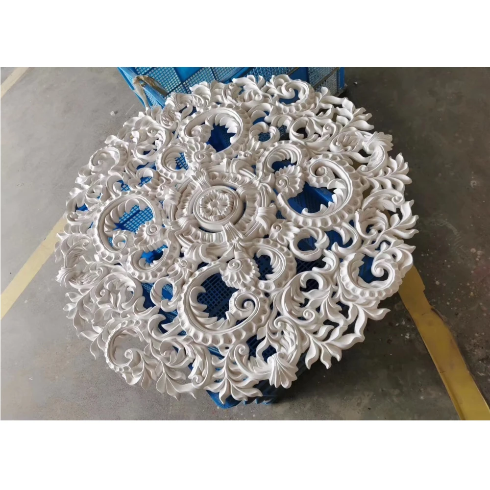 Hollow round cornice ceiling medallion ceiling roses roof moulding white PU