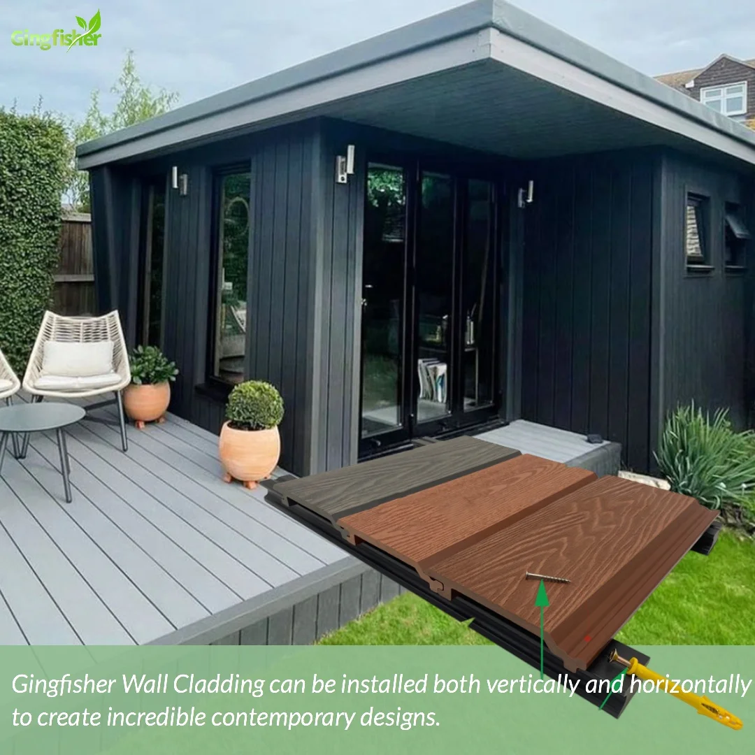 Exterior Board and Batten Siding Vertical Wood Composite Siding Panels Wall Cladding Options