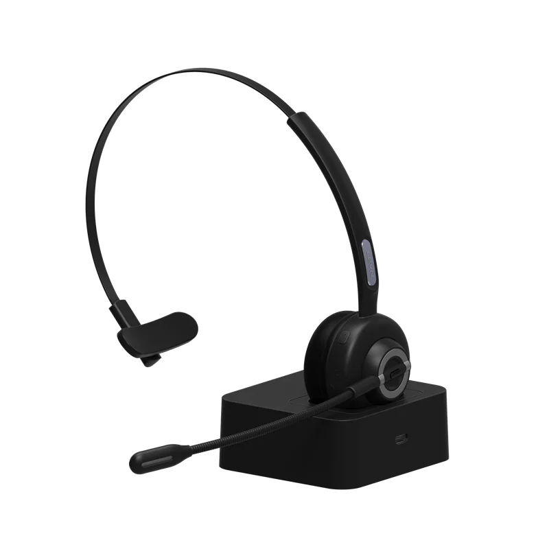 Over head Hands Free Single Ear Blue tooth Call Center Office Headset Mono Wireless Headphone for Trucker