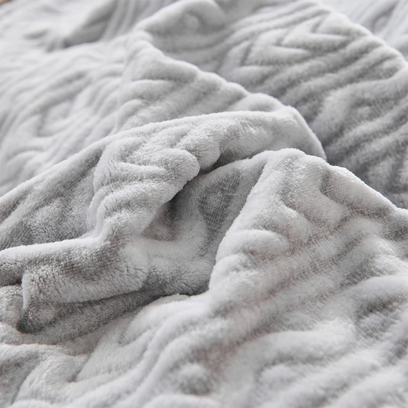 Home Fashions High Quality Hot Selling Fluffy Flannel  Velvet Coral Velvet Blanket Throw Blanket For Winter