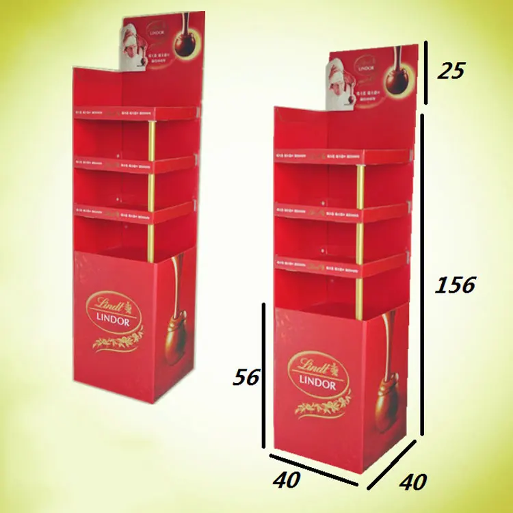 Customized Clothing Store Tiered Environmentally Friendly Paper Economical Display Racks