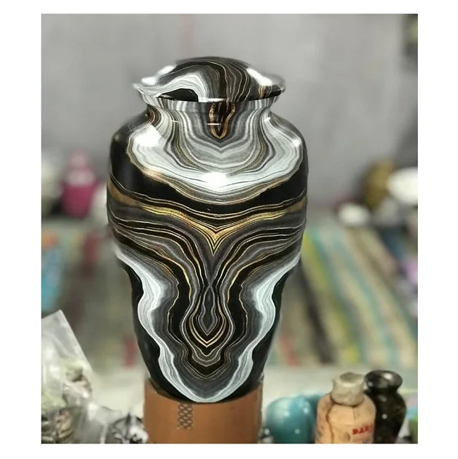 Лидер продаж, алюминиевая Классическая урна для кремации, памятный контейнер, банка, урна для кремации