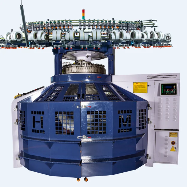 High leg High speed double jersey open width circular knitting machine