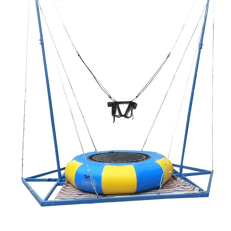 Single Inflatable Bungee Jumping Trampoline for Kids and Adults Inflatable Soft Bungee with Cord Bungee Jumping Product