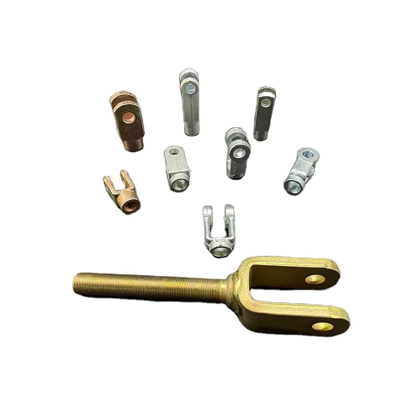 customization  products Gas spring accessories  Zinc plated female thread Hydraulic joint U-shaped forked metal connector