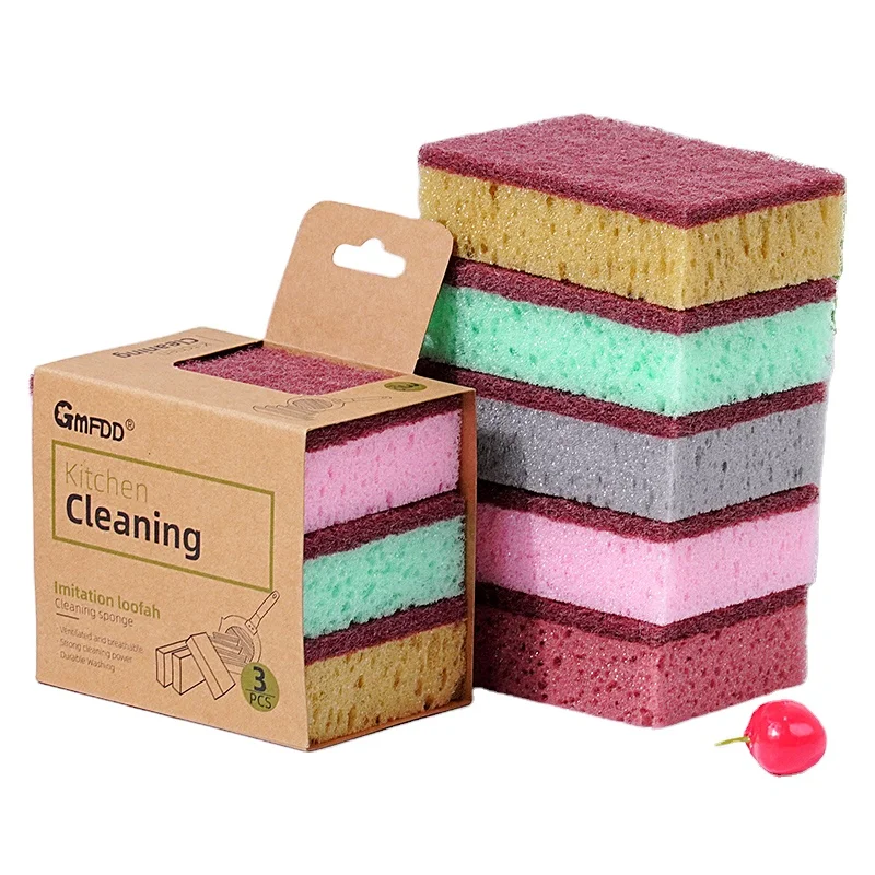 Dish Sponges For Washing Dishes, For Kitchen Sink Scrub Sponges Kitchen Cleaning Sponges Pack For Household Use