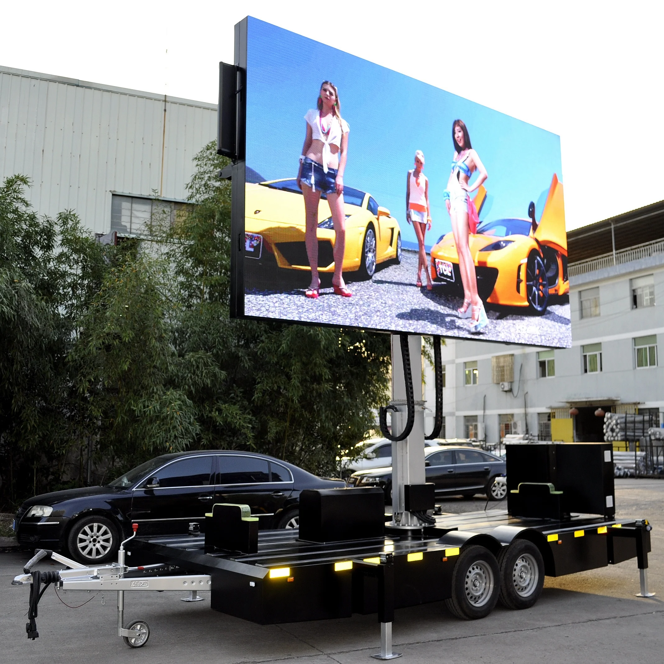 Outdoor EF12 model advertising  led screen trailer mobile trailer