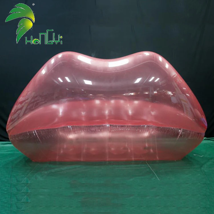 Giant advertising inflatable sofa, Big mouth air sofa inflatable transparent inflatable air sofa
