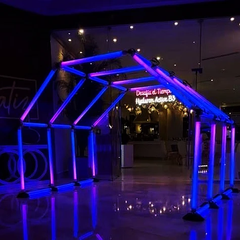 LED RGB Pixel Tube Light DMX 1m 360 Degree Tube Light RGB Colorful DMX Control LED Tunnel RGB Wedding Party Stage Lighting IP65