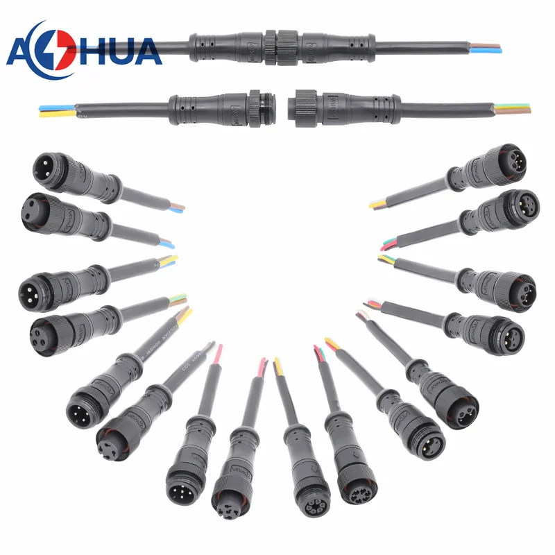 IP65 металлический светодиодный водонепроницаемый кабельный разъем 2 3 4 5 6 8 Pin мужской женский круговой разъем