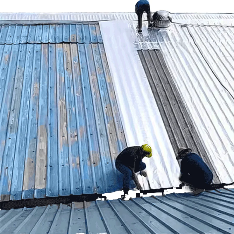 1.5mm Blue Waterproof PVC Butyl Bitumen TPO SBS Membrane for Roof Renovation Leak Repair Thermal Insulation-Building Material