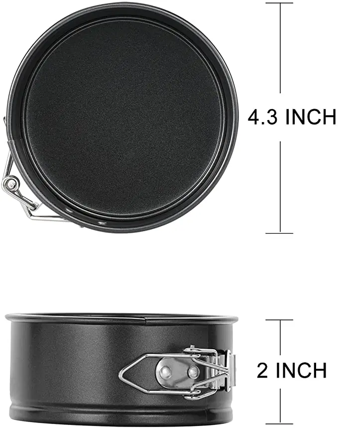 4-Inch Mini Springform Pan Small Nonstick Cheesecake Pan for Mini Cheesecakes, Pizzas and Quiches