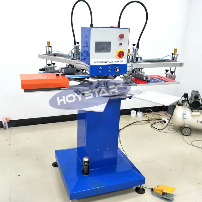 Mini maquina impresora serigrafia de pantalla 2 цвета escritorio automtica carrossel mquina