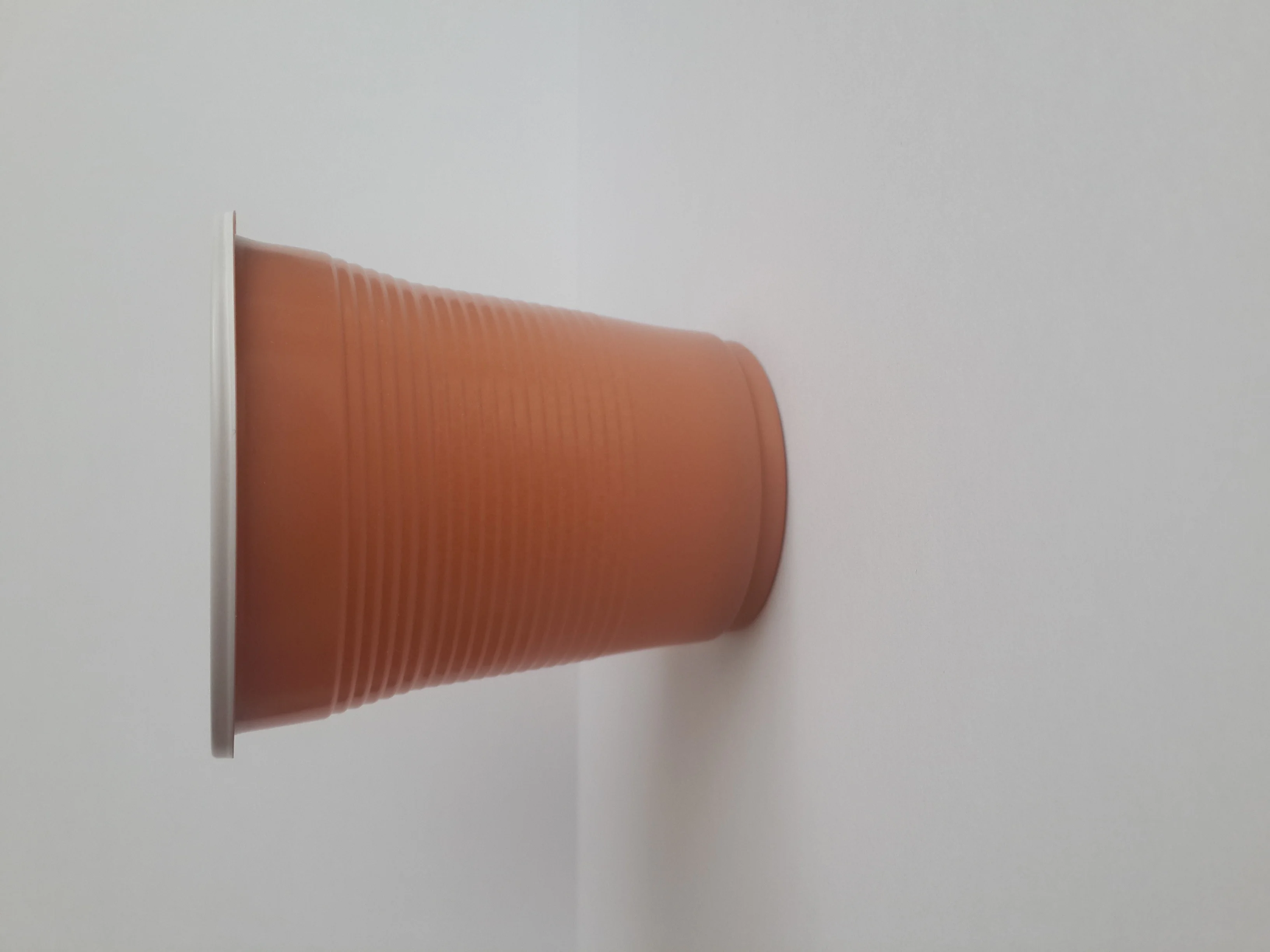 Plastic Coffee Cups 5 oz 150 ml Brown and White Disposable Cups from Turkey