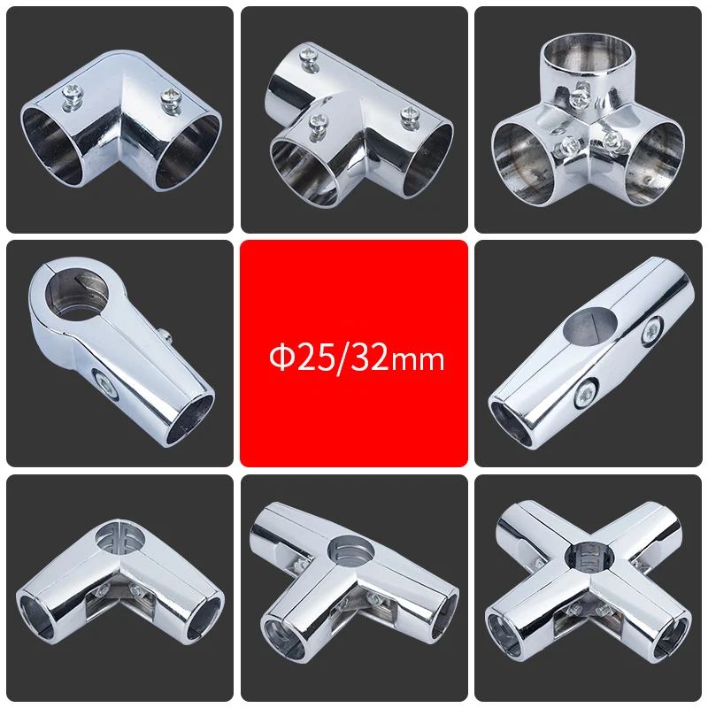 Round Tube Connectors Stainless Steel Adjustable Connectors Pipe Fittings