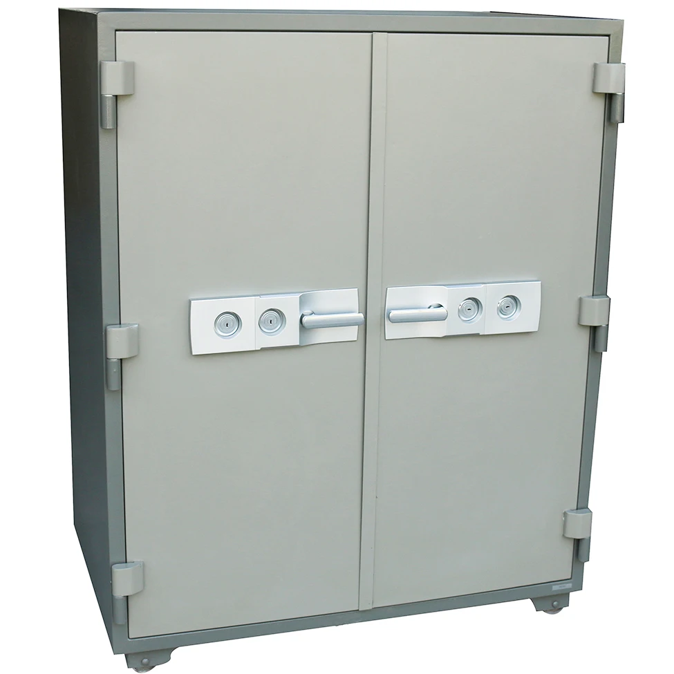 
YOSEC large size double door fireproof office safe and file cabinets with key lock 