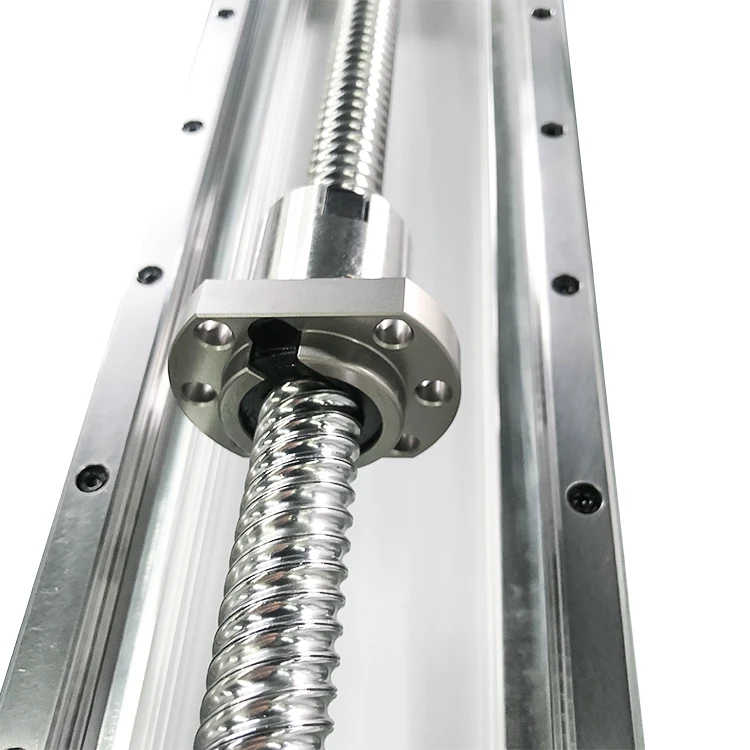 Flange Single nut chrome steel  Rolled Ball Screw 0602 precision C3 C5 C7 C10 CNC machine
