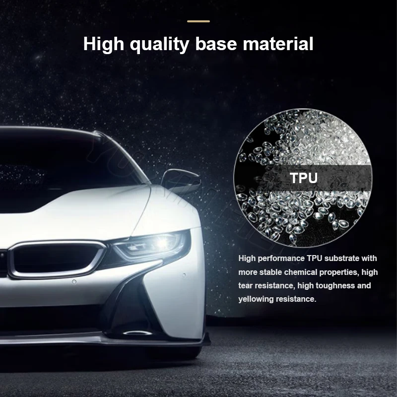 PPF-U No Yellowing Scratch proof Anti Scratch Heat Repair Clear Transparent TPU Seconds Repair Car Paint Protection Film PPF