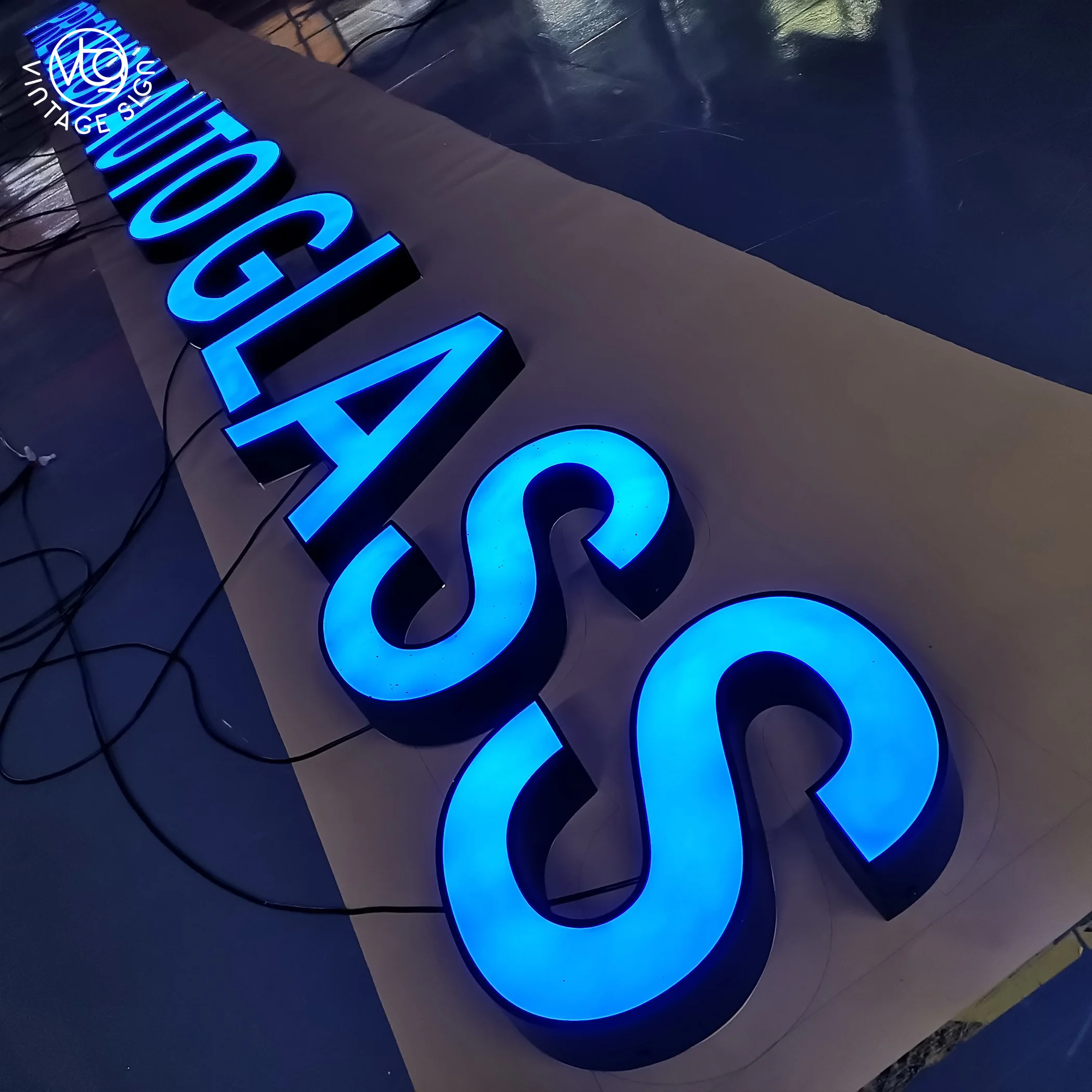 Custom Led Sign Open Outdoor Store Light Up Front Channel Letter Signs 3D Lighting Acrylic Led Channel Letters Signage