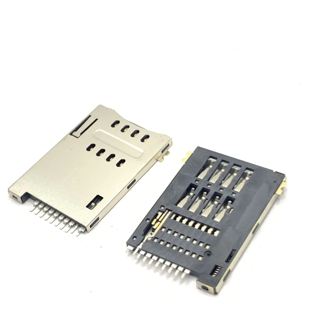 High quality sim card adapter 8+2pin push sim card connector