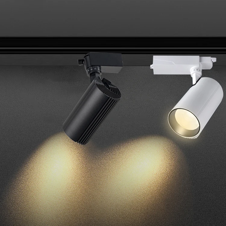 DGLUX Chinese Modern Angle Adjustable Cylinder Commercial Magnetic 20 Watt Led Track Light