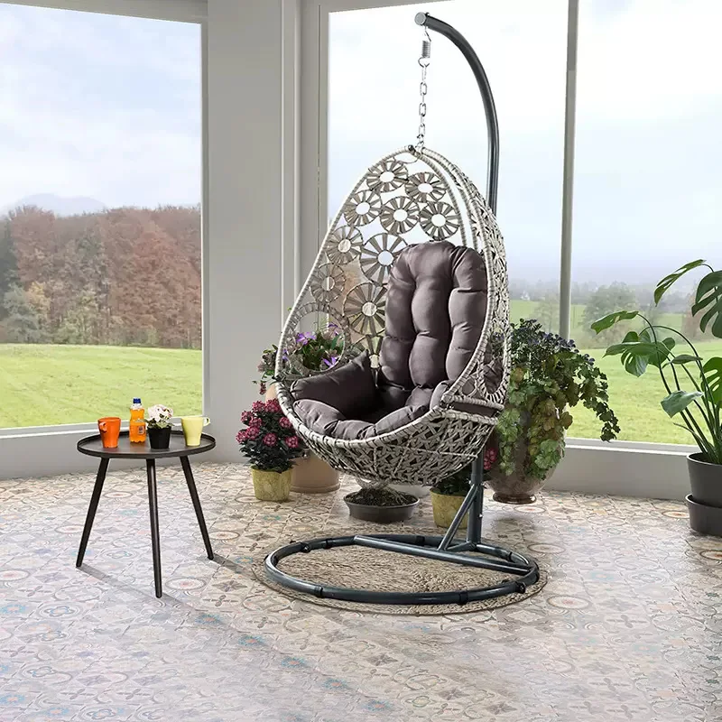 Swing Hanging Chair Garden Single Seat Adults Swing Egg Chair