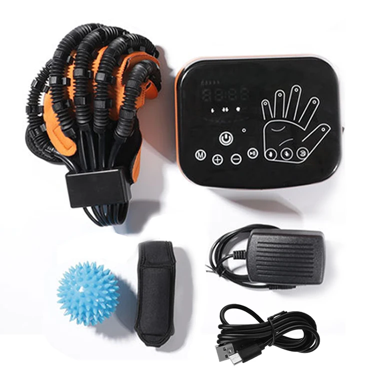 Factory Supply Physiotherapy Rehabilitation Glove Pneumatic Home Stroke Patient Mirroring Hand Exercise Training ABS US 1 Year