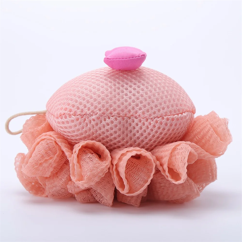 Оптовая продажа шарик для ванной большой мягкий цветок взрослых детей универсальная вспенивающая сетка женские цветы товары самоухода
