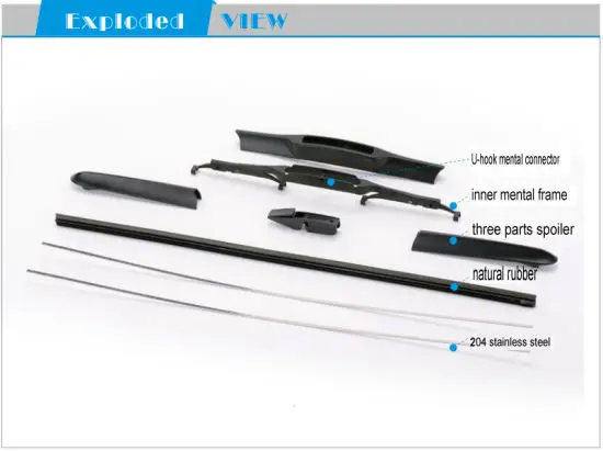 B110  Hybrid wiper blade  china car accessories wiper