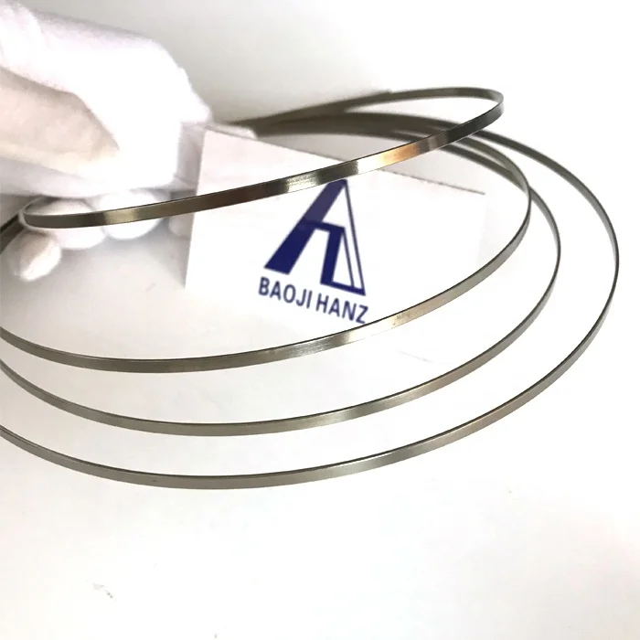 Оптовая продажа суперэластичная медицинская Плоская проволочная лента nitinol толщиной 1