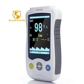 EUR PET Portable Digital Veterinary pulse oximeters Heart Rate Blood Pressure Spo2 Monitor Finger Clip Blood Oxygen Detector