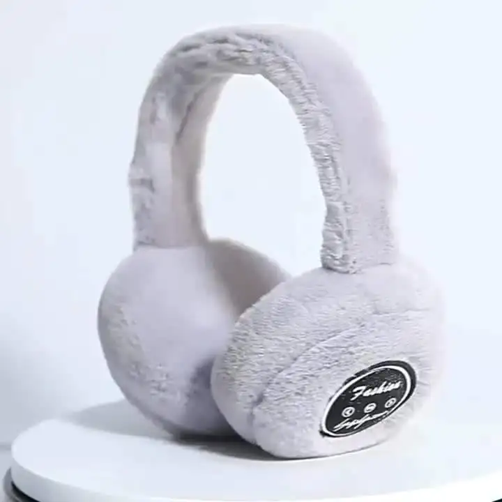 Ear protection earmuff headset unisex kids soft comfortable plush wireless Bluetooth headphones music ear warmer winter earmuff