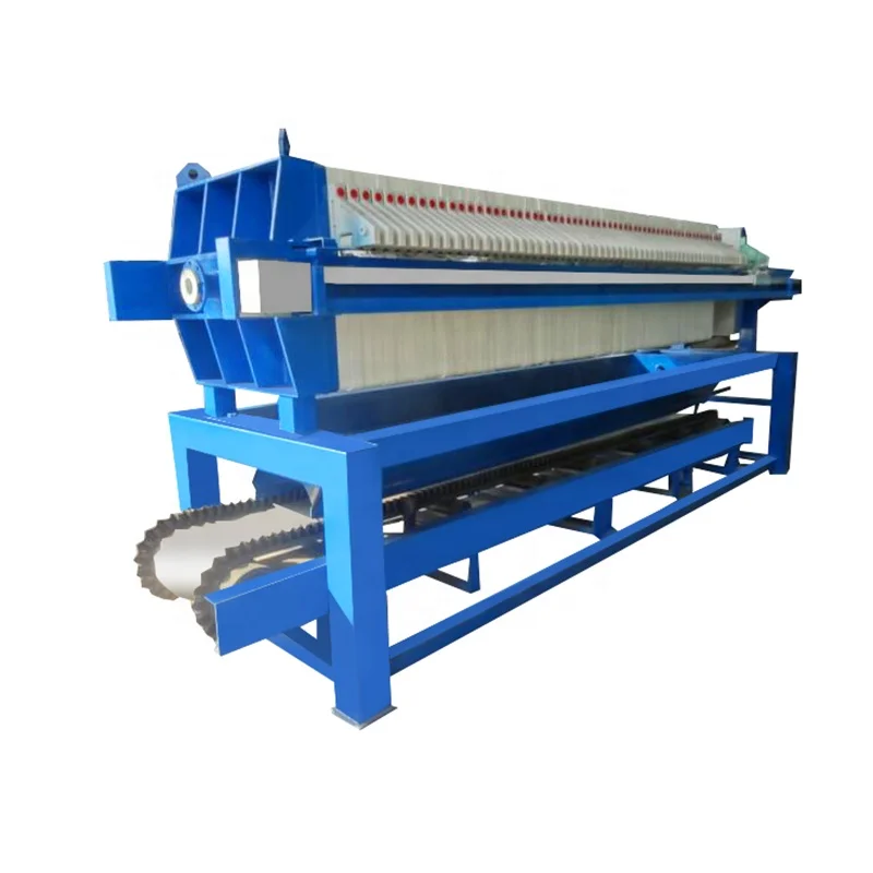 Filter press for sand slurry  Sludge dewatering process
