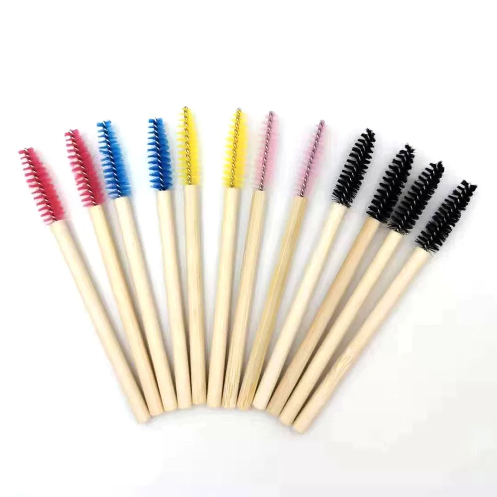  Eco Friendly Bamboo Mascara Wand bulk disposable eyelash for