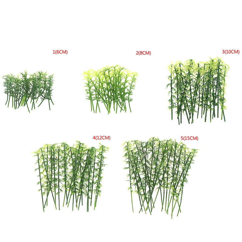 Пластиковая Миниатюрная модель дерева Пейзаж бамбуковое дерево Песочная настольная модель украшения аксессуары игрушки хобби