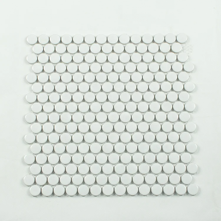 Foshan Supplier Building Material Fish Scale Mosaic Hexagon Tile Swimming Pool Mesh Stone Mosaic Tile