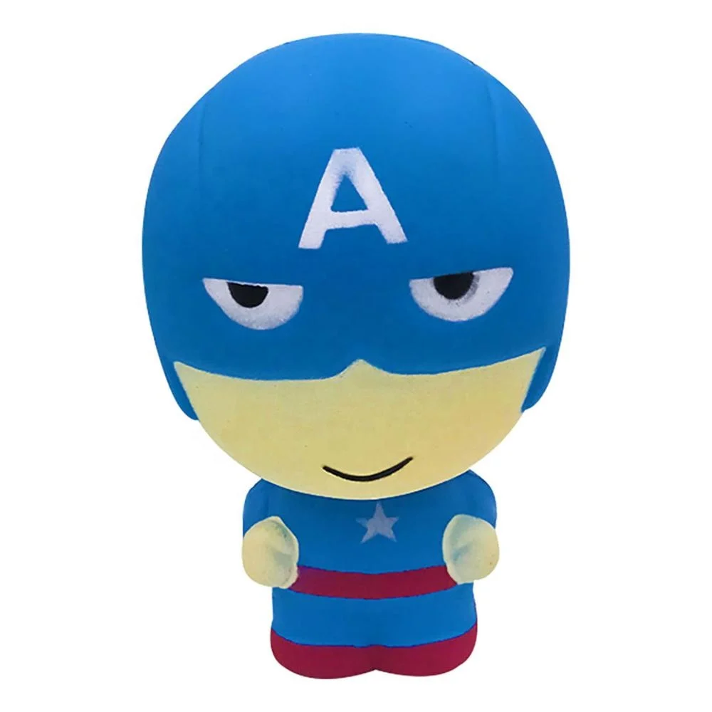 Китайская Высококачественная фигурка завода marvel супер герой большой Сжимаемый oem милая сжимаемая игрушка для снятия стресса медленно восстанавливающая форму