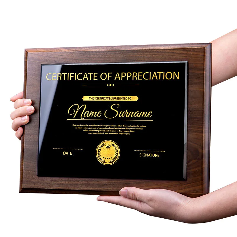 Лидер продаж популярный дизайн изготовленный на заказ хрустальный трофей Высококачественная деревянная доска награда компании