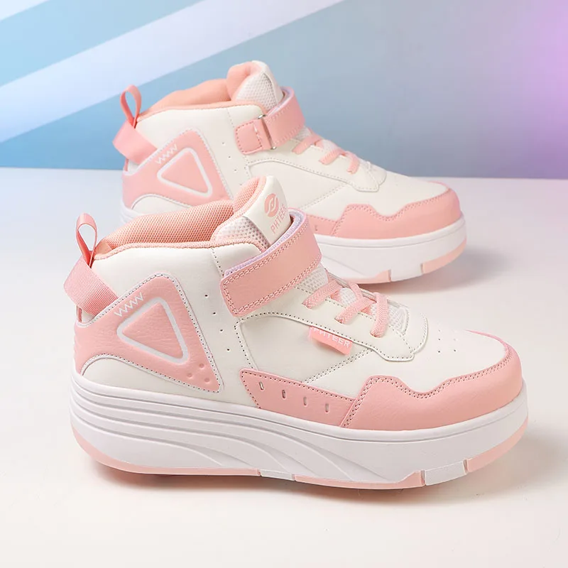New design Skate With Wheels Led Luminous Deformation Roller Shoes for wholesales Shoes Roller Sneakers For Girls Skating shoes