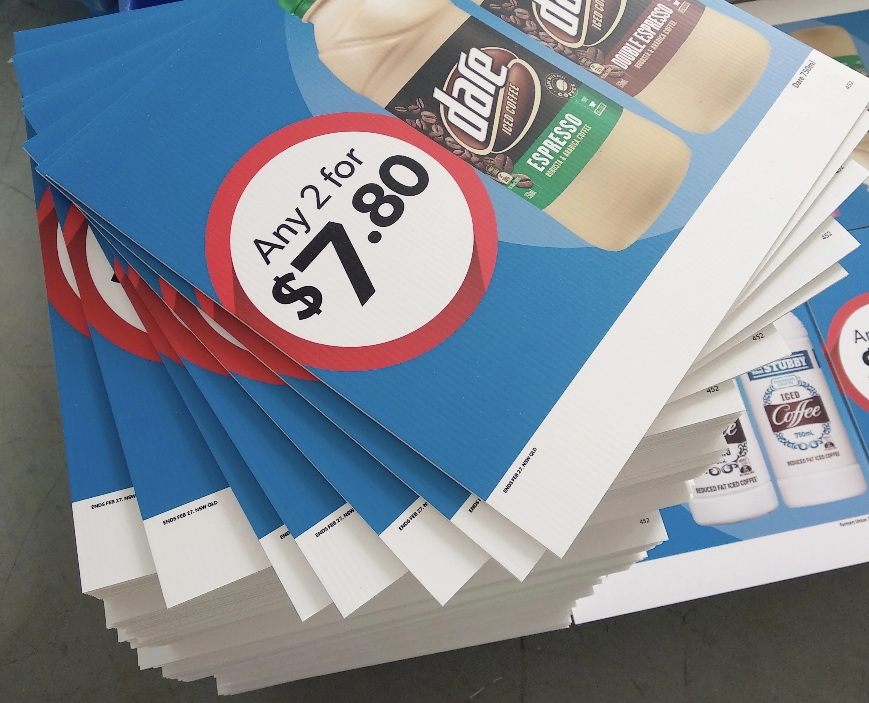 4mm 5mm PP Plastic Advertising Printed Board Corrugated Plastic Signs Die Cut Corflute Signs