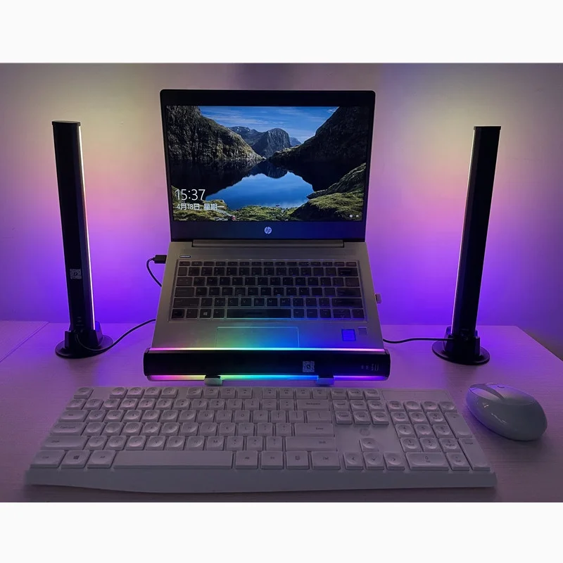 Умный светильник RGB для стола световая мини-лампа игр ПК ТВ подсветка украшение комнаты 2 упаковки