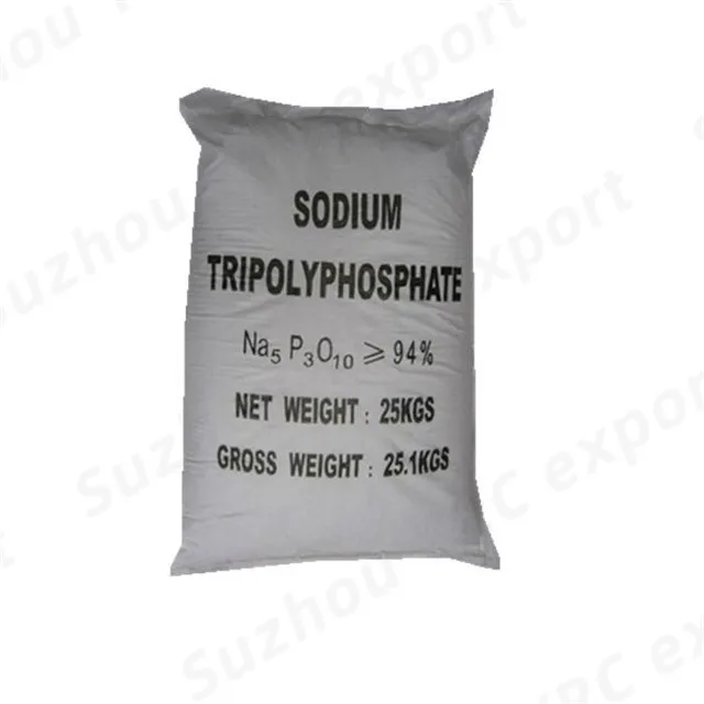 Sodium Tripolyphosphate STPP 94% Tech Grade Sodium Tripolyphosphate Phosphate White Powder Synthetic Detergent Powder